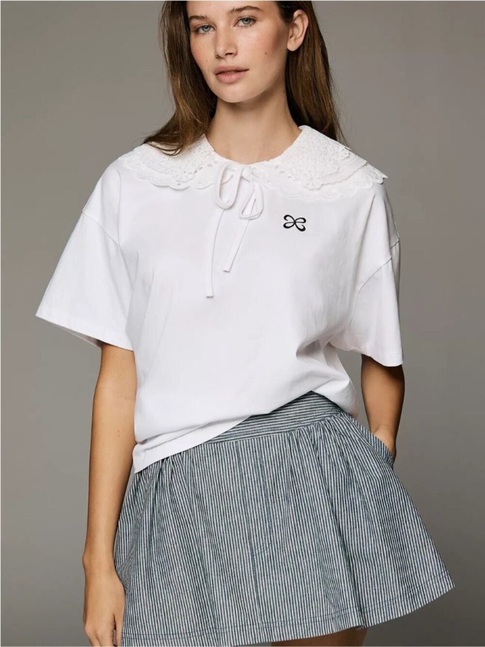 Anthropologie Maeve Size XXS Wedgewood Tee NWT